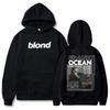 Streetwear Rapper Frank Channel Orange Graphic Hoodie Ocean Oversized Sweatshirt Blond Hip Hop Vintage Hoodies Men's Fashion Top