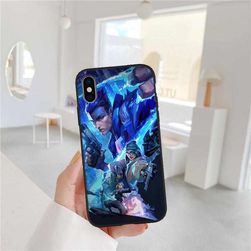 AQ108 V-VALORANT Чехол из мягкой оболочки для телефона Xiaomi Poco F1 M4 M5 M6 M7 X3 X6 X7 Pro GT NFC