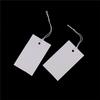 100Pcs White Paper Jewelry Clothes Label Price Tags With Elastic String 5*3Cm
