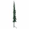VidaXL Demi Sapin de Noël Artificiel Mince avec Support Arbre de Noël Décoration de Vacances Ornement de Fête Salon 344601