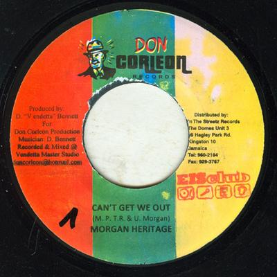 7-дюймовая пластинка MORGAN HERITAGE Cant Get We Out NONE Don Corleon Rec 2009 Ямайка Регги Ска Даб Б/у