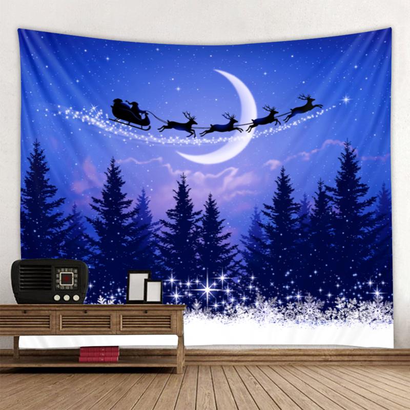 С Рождеством Рождественская елка украшение сцены подвесная ткань дома гостиная спальня украшение стены гобелен