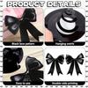 Черные украшения на день рождения Clabby Black Bow Черная Кокетка Спирали Гирлянда Баннер Бант Украшения для вечеринки Лента Бумажные вырезки для девочек Праздник для новорожденного