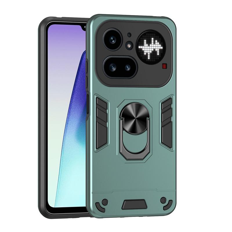Чехол Военного Класса для Nothing Phone 4A Pro Защитная Крышка Ударопрочный Кольцо-Подставка Держатель Fundas Coque