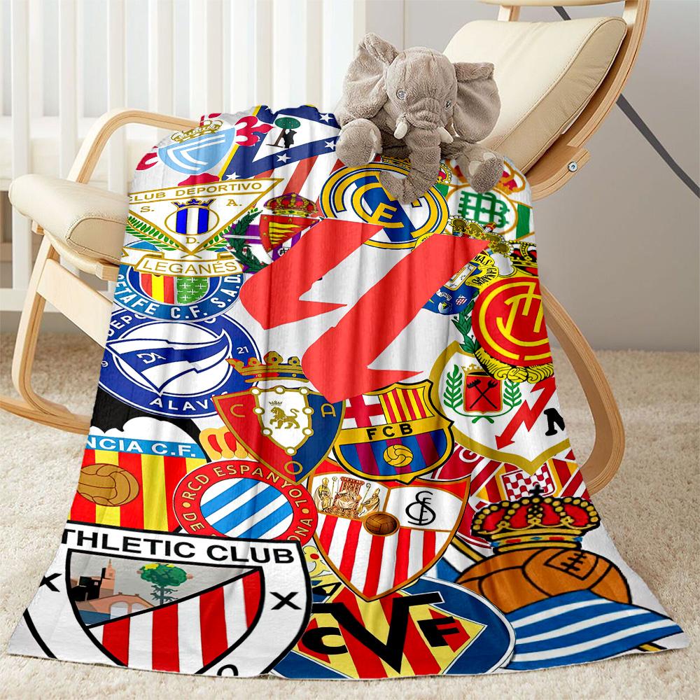 Atletico Madrid Blanket Durable Comfort Great For Couch Bed Picnics Four Seasons Multipurpose Modern Style Ideal Gift For Friends Family Couples Picni