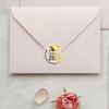 100Pcs Graduation Stickers Transparent Gold Envelope Stick Seals Congratulations Graduates Foil for Graduation Invitations