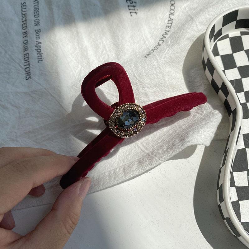 Барочные хрустальные заколки для волос, украшения для женщин, китайский бутик, головной убор, роскошные украшения для волос ручной работы с драгоценными камнями, заколки