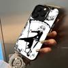 Anime-S-Soul -E-Eater For iPhone 17 16 15 14 13 12 11 Pro Max XS  17 Air Silicone Colored Silver Bumper Cover