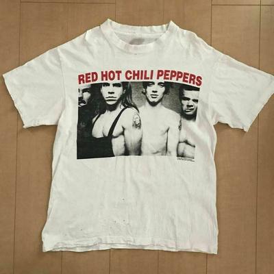 Red Hot Chili Peppers белая футболка с логотипом Повторный выпуск