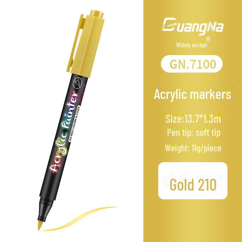 Acrylic Water-Based Paint Marker Pen for DIY, Graffiti, Body Painting - Soft Head Hand Account Painting Pen