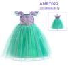 Mermaid Costume Dress Girls Princess Party Gown Cosplay Outfit Festival Performance Wear