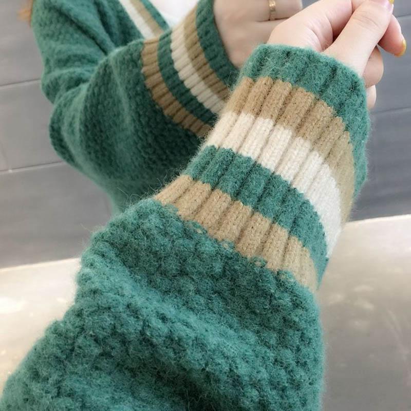 Sweaters Coat Cardigan for Women Stretch Thickened Loose Long Sleeve Knit Cardigan Hooded Sweaters Jacket