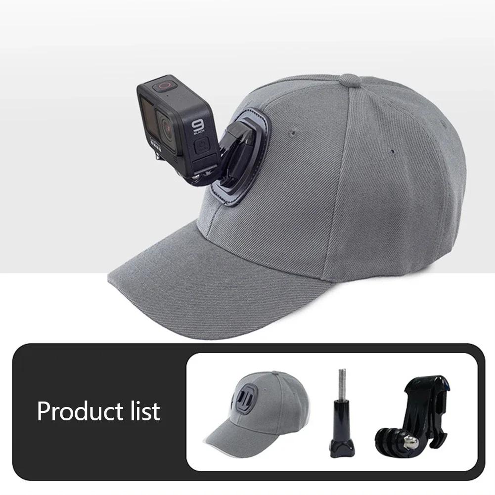 Бейсболка с креплением для экшн-камеры Крепление для Gopro Hero 12 11 10 9 8 7 6 5 4 3 insta360 x3 x2 Eken SJCAM DJI