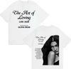 Hot Singer Olivia Dean The Art of Loving New Album Fashion 2026 summer Short Sleeve Top Men Casual Pure Cotton Cozy Tshrits