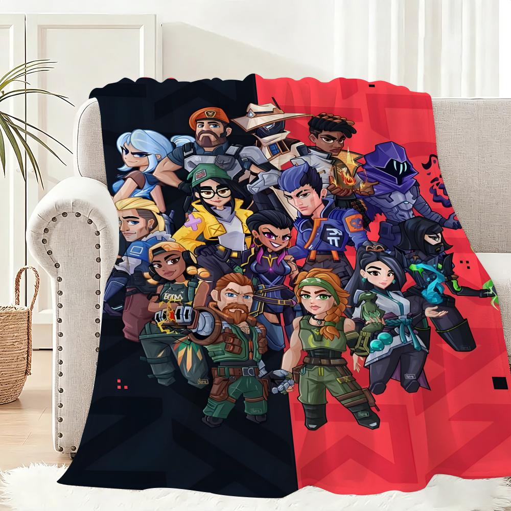Игровое одеяло V-Vvalorants Cool Throw Легкое 240 г Фланелевое Мягкое Для кожи Для охлаждения летом