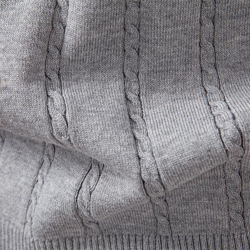 AMI Вышивка Осень/Зима 2025 Европейский размер V-образный вырез Свитер-жилет с косичками для мужского делового свитера