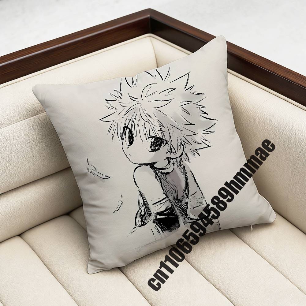 HHunter x Hunter Killua Gon Throw Pillow Case Sham xcm xcm Square Home Pillowcase Cushion Cover