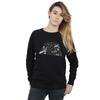 Star Wars Womens/Ladies Logo Space Sketch Sweatshirt