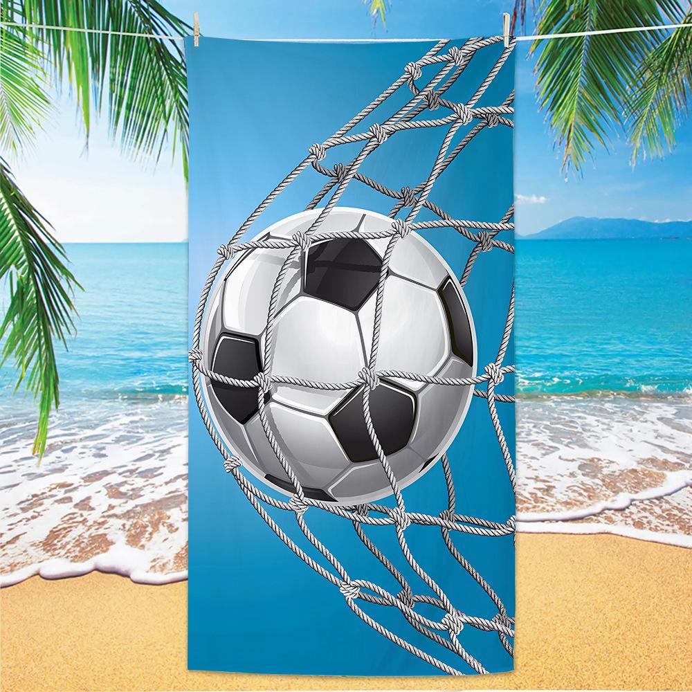 New Football Beach Towel World Cup Theme Microfiber Beach Towel Adult Large Beach Towel