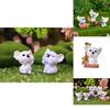 Cute Resin Koala Decoration Adorable Micro Landscape Garden Diy Crystal Ball Accessory