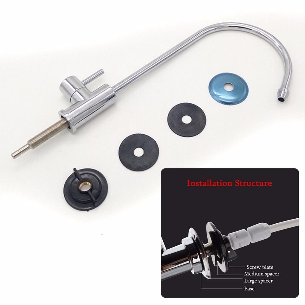 1/4 ''кухонный хромированный смеситель обратного осмоса RO для питьевой воды, кран для раковины