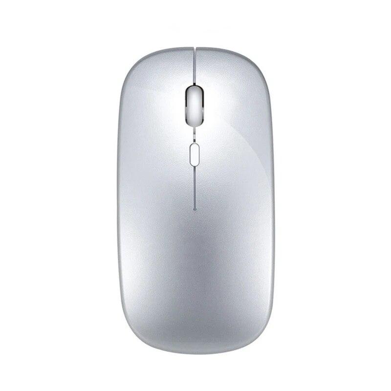 Thin Usb Optical Rechargeable Wireless Mouse 2.4g Receiver Super Slim Mouse Cordless Computer Pc Laptop Desktop