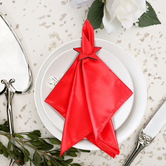 12 шт. Патриотические кольца для салфеток Красно-бело-синие деревянные кольца для салфеток в виде звезд Многоразовый держатель для ткани для коктейлей на 4 июля День памяти для свадебной вечеринки