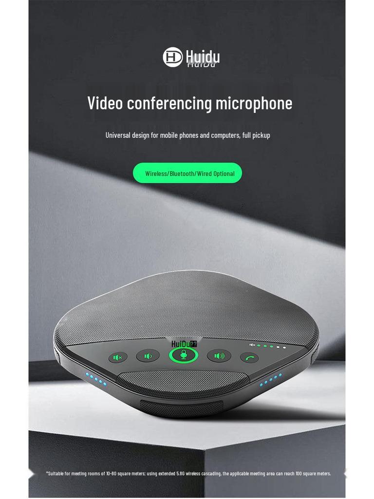 HuiDu SM11U Bluetooth Omnidirectional USB Speaker & Microphone for Video Conferencing