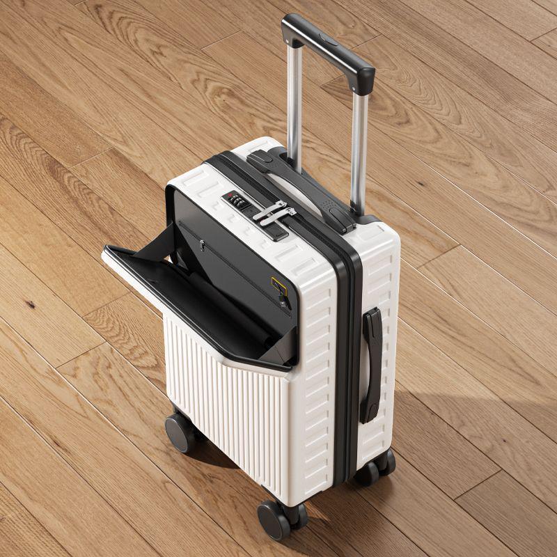 Многофункциональный студенческий чемодан-тележка с фронтальным открыванием и кодовым замком, большой вместимости