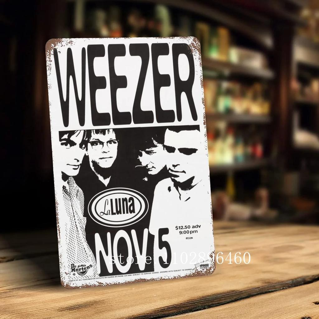 Металлические таблички и вывески Weezer, декор для стен, винтажные жестяные таблички, металлический постер Captain, декор для бара, паба, клуба.