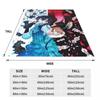 Пример использования одеяла Vanitas Anime Blanket Flannel Textile Vanitas no Karte Thin Throw Blanket for Bedbed Office Plush Thin Quilt