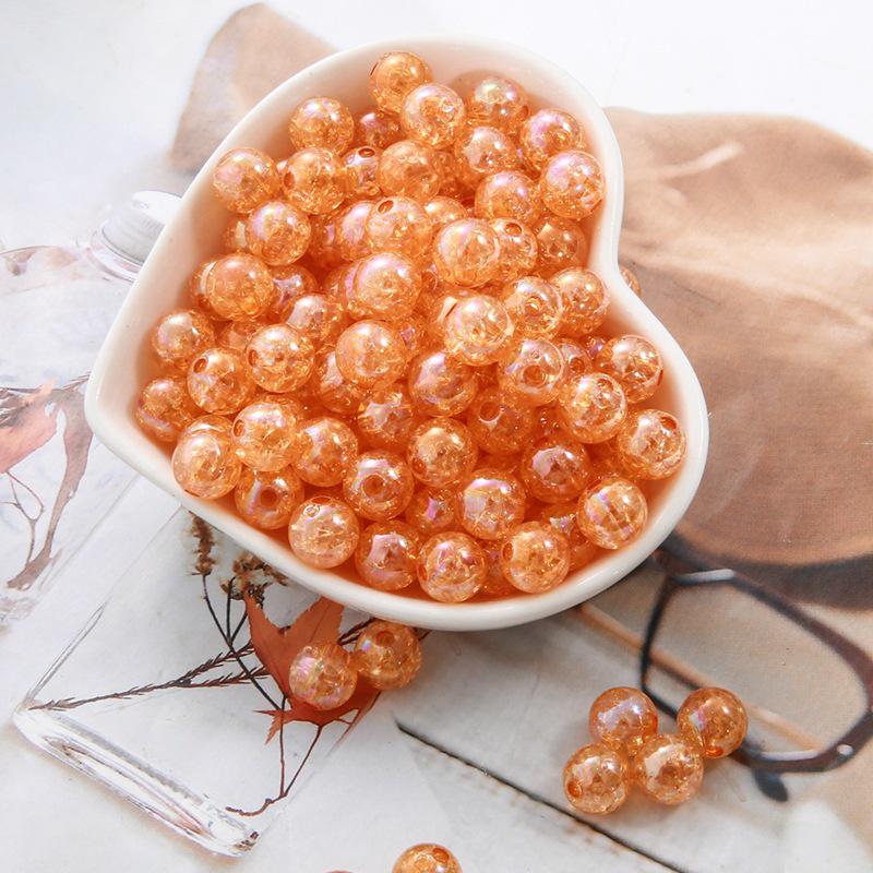 Акриловые AB Бусины Круглые Пузырьки с Дроблеными Цветками для Изготовления Браслетов и Ювелирных Изделий своими руками