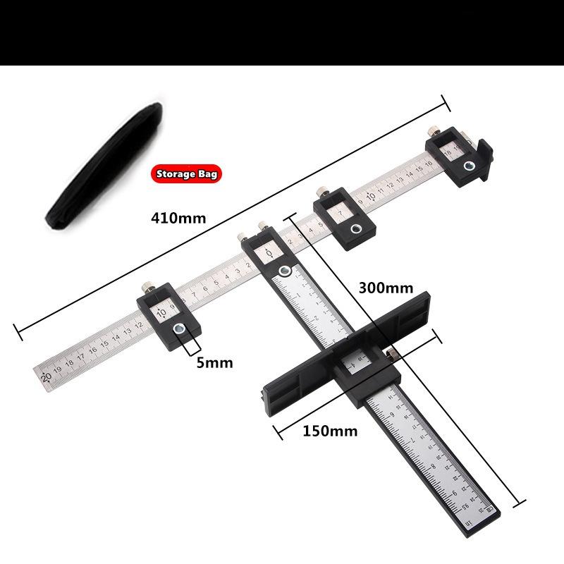 Location Drill Bit Drill Punch Locator Jig Drill Guide Cabinet Handle Knob Template Locator Hole Punch Tool for Woodworking