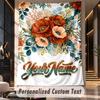 Autumnal Fantasy Theme Wall Tapestry Customized With Name Text Personalized Hanging Tapestry For Bedroom Living Room Decor
