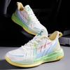 2024 Hot Selling Men's Comfortable Casual Sports Shoes Summer Shock Absorbable Luminous Net Breathable Basketball Shoes Shoes