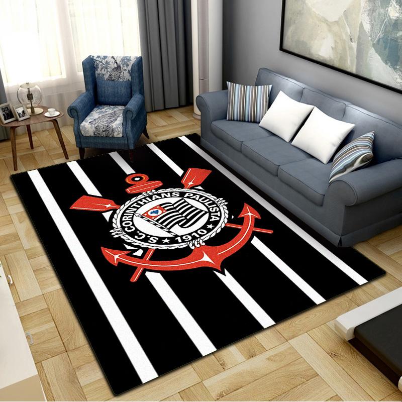 SC Corinthians Paulista Carpet Rug for Living Room Bedroom Home Sofa Decoration, Kids play Non-slip Floor Mat