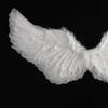 1 Set Halloween Angel Costume Set Artificial Feather White Wings Cane Hair Hoop Three-piece Set Masquerade Cosplay Party Props Angel Wings Set