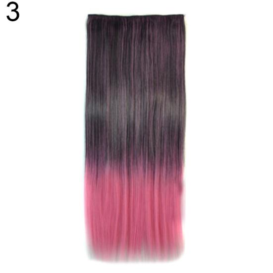 Talos Женская мода термостойкие длинные прямые волосы с градиентом парик наращивание шиньон
