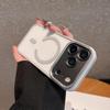 Магнитный чехол Cross-border для iPhone 17 Pro Max с полным покрытием, прозрачными мягкими краями и защитой от падений, подходит для моделей Apple 11-16.