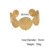 Waterproof Minimalist Hot-selling Stainless Steel Open Bracelet Personality Niche High-end Sense 18k Gold Jewelry