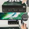 KVM Switch Dual-Monitor Compatible DPHDMI KVM Switch Supports 4K@60Hz
