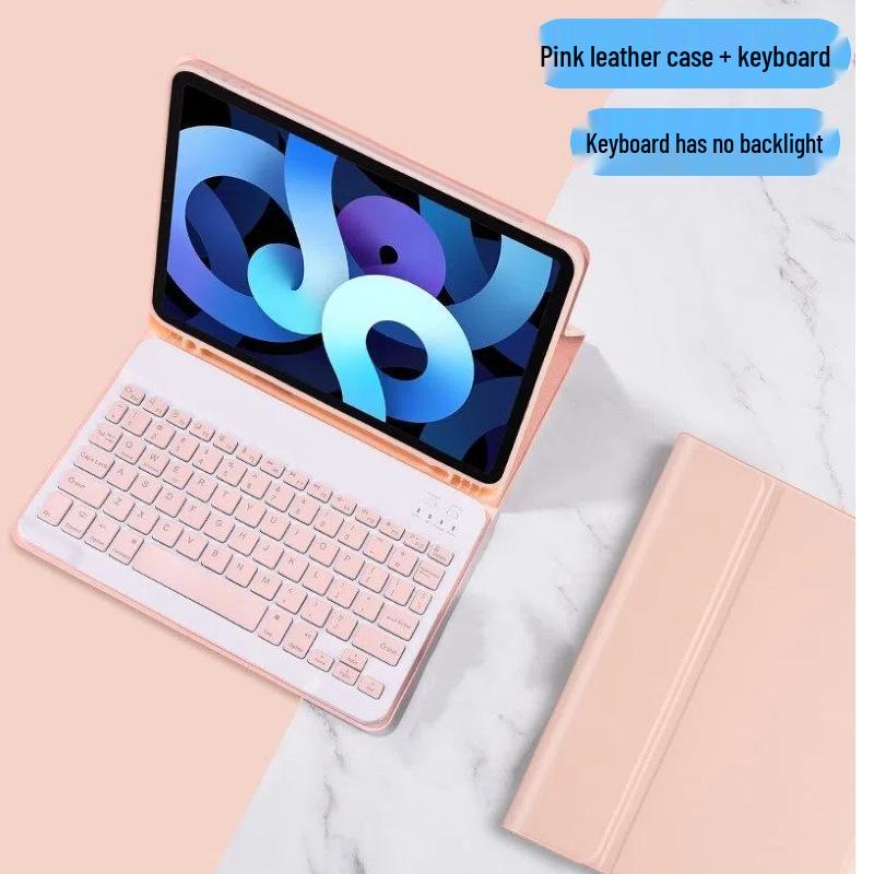 Съемный чехол-клавиатура для iPad с держателем для стилуса и 7-цветной подсветкой