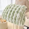 Fashion Tie Dye Bubble Plush Blanket Soft Artificial Rabbit Fur Throw Blanket for Sofa Bed Spring Autumn Warm Office Nap Blanket