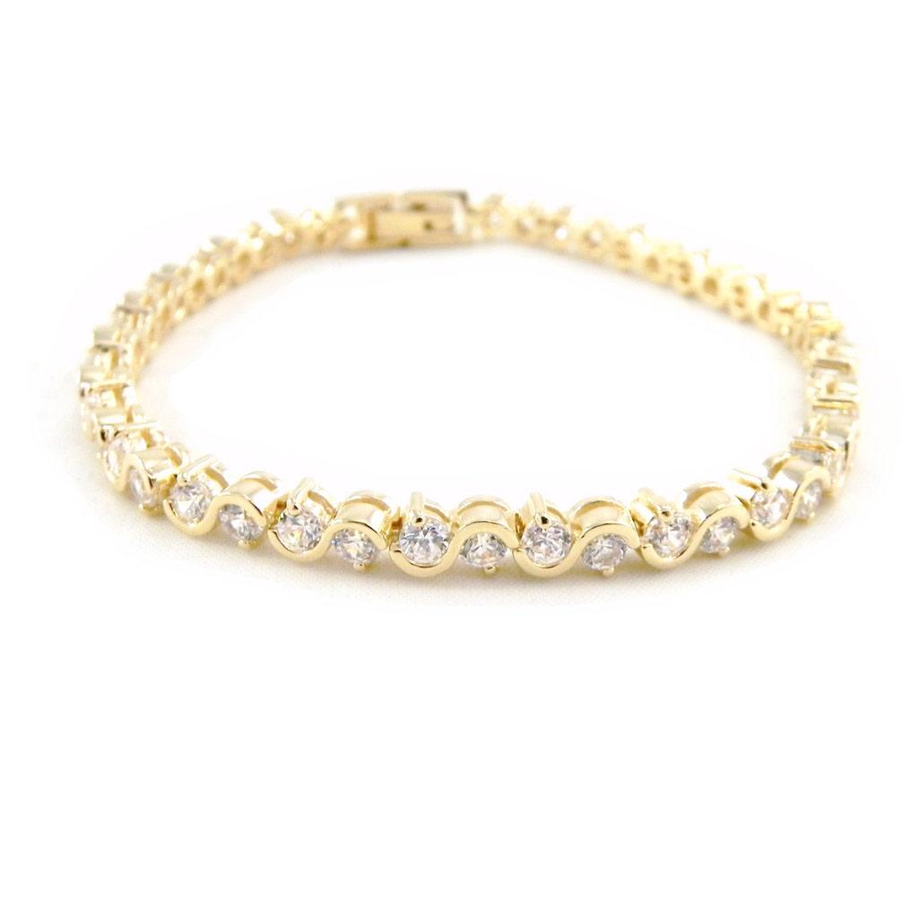 Les Trésors De Lily [E2228] - Белый браслет «Хрустальные реки»