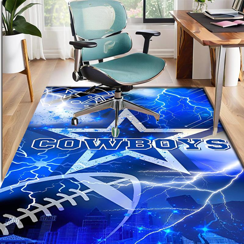 Dallas Cowboys Pattern Rug, Indoor/Outdoor Mat, for Picnic, Gameroom, Bedroom, Office, Living Room, Home Decor Carpet, Birthday Gift