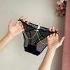 Thin Imitation Pearl Chains Briefs Low Waist Underwear for Women Comfortable Lace Panties Lady