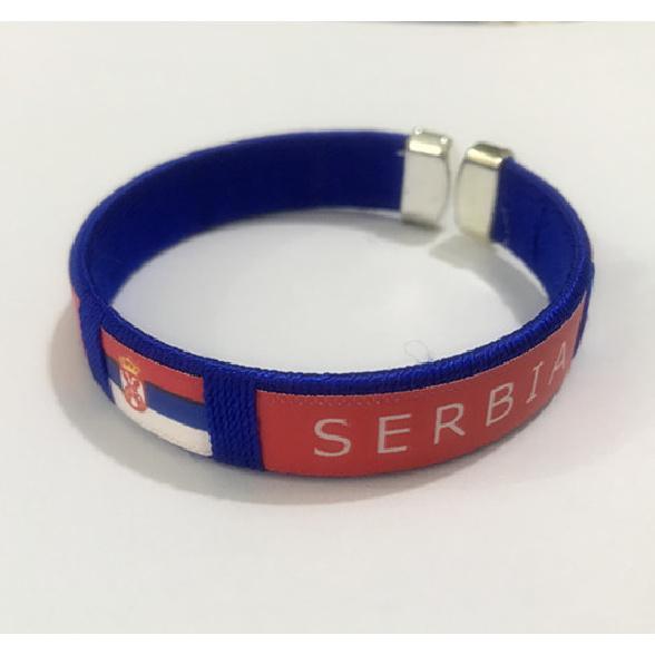 Браслет с флагом Чемпионата мира по футболу 2026 Испания Спортивный браслет Вышитый браслет Товары для болельщиков