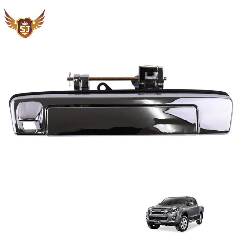 Tailgate Tail gate Handle Chrome Camera Hole For Isuzu D-Max Dmax Pickup Truck 2020 2021 2022 2023