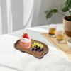 Wood Serving Tray Dessert Plate Elegant Snack Food Dish Platter for Snacks, Veggies,