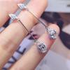 BELLA BOX Темпераментные милые висячие серьги женские стильные танцевальные вечерние повседневная одежда эстетические украшения блестящие женские длинные серьги с цирконием